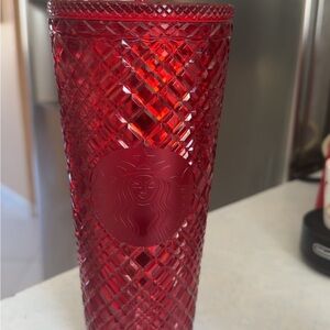 Starbucks Red Diamond-Cut Tumbler